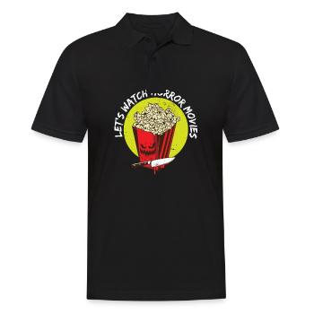 Let's Watch Horror Movies Happy Halloween Creepy - Männer Poloshirt - Schwarz - Vorne - Kai (181cm)