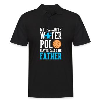 Water Polo Player Calls Me Father - Männer Poloshirt - Schwarz - Vorne - Kai (181cm)