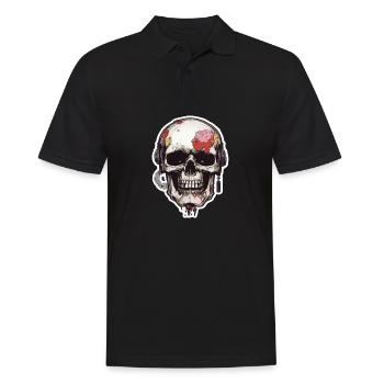 Skulls Skull Skull Skull Bones - Men's Polo Shirt - black - Front - Kai (181cm)