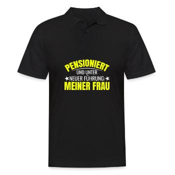 Ruhestand Pension Ruhestand Abschiedsgeschenk - Männer Poloshirt - Schwarz - Vorne - Kai (181cm)