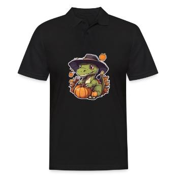 Dinosaur Trex Dino Baby Dino Halloween - Men's Polo Shirt - black - Front - Kai (181cm)