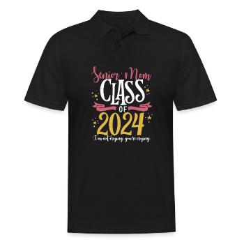Proud Mama Senior Mom Class of 2024 Funny - Polo Homme - noir - Devant - Kai (181cm)