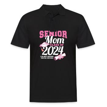 Fière maman d’une classe de maman senior de 2024 - Polo Homme - noir - Devant - Kai (181cm)
