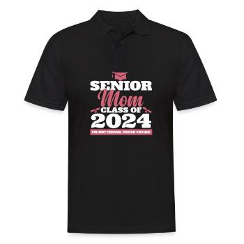 Proud Mama Senior Mom Class of 2024 Funny - Polo Homme - noir - Devant - Kai (181cm)