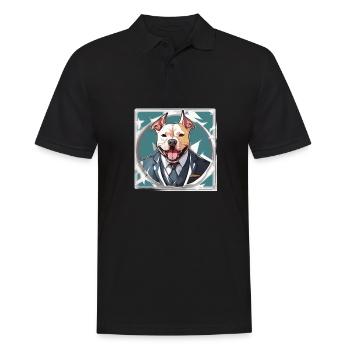 Pitbull Pitbull Chien Pitbull Vêtements Pitbulls - Polo Homme - noir - Devant - Kai (181cm)