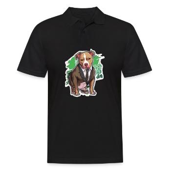 Pitbull Pitbull Chien Pitbull Vêtements Pitbulls - Polo Homme - noir - Devant - Kai (181cm)