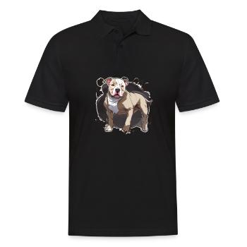 Pitbull Pitbull Chien Pitbull Vêtements Pitbulls - Polo Homme - noir - Devant - Kai (181cm)
