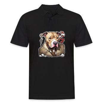 Pitbull Pitbull Chien Pitbull Vêtements Pitbulls - Polo Homme - noir - Devant - Kai (181cm)