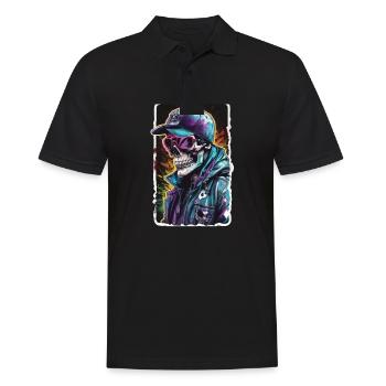 Skull Sunglasses Skulls Skull Skulls Skulls - Men's Polo Shirt - black - Front - Kai (181cm)