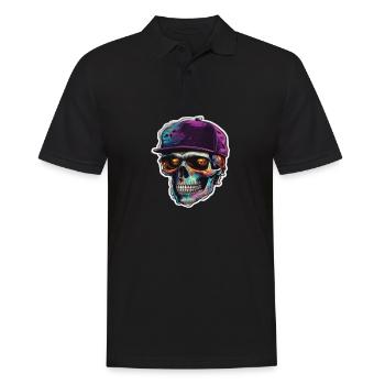 Skull Sunglasses Skulls Skull Skulls Skulls - Men's Polo Shirt - black - Front - Kai (181cm)