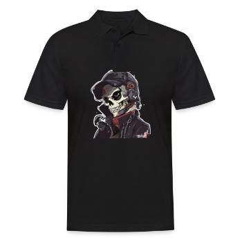 Skulls Skull Skull Skull Bones - Men's Polo Shirt - black - Front - Kai (181cm)
