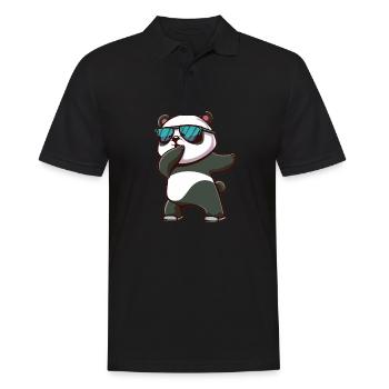 Panda Dabbing Panda Pandas Panda Baby - Männer Poloshirt - Schwarz - Vorne - Kai (181cm)
