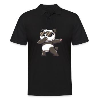 Panda Dabbing Panda Pandas Panda Baby - Männer Poloshirt - Schwarz - Vorne - Kai (181cm)