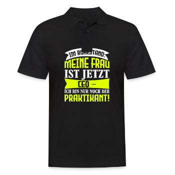Lustige Männer Spruch Rentner Shirts - Männer Poloshirt - Schwarz - Vorne - Kai (181cm)