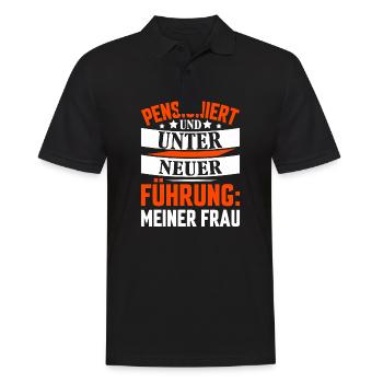 Rente Ruhestand Shirt - Männer Poloshirt - Schwarz - Vorne - Kai (181cm)