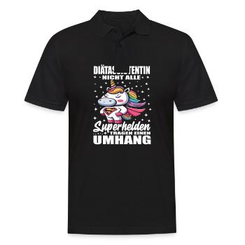 Diätassistentin Nicht Alle Superhelden Umhang - Männer Poloshirt - Schwarz - Vorne - Kai (181cm)