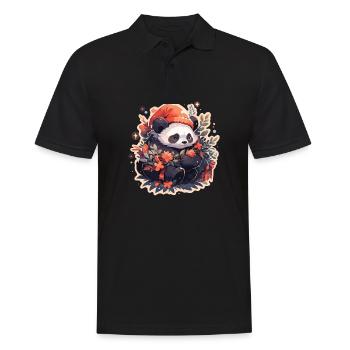 Panda Panda Ours Panda Bébé Pandas Panda Animal - Polo Homme - noir - Devant - Kai (181cm)
