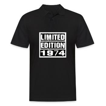 Edition Limitée 1974 Anniversaire 1974 Vintage Rétro - Polo Homme - noir - Devant - Kai (181cm)