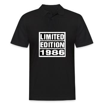 Edition Limitée 1986 Anniversaire 1986 Vintage Rétro - Polo Homme - noir - Devant - Kai (181cm)