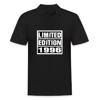 Limited Edition 1996 Geburtstag 1996 Vintage Retro - Männer Poloshirt - Schwarz - Vorne - Kai (181cm)