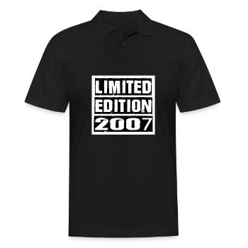 Limited Edition 2007 Birthday 2007 Vintage Retro - Men's Polo Shirt - black - Front - Kai (181cm)