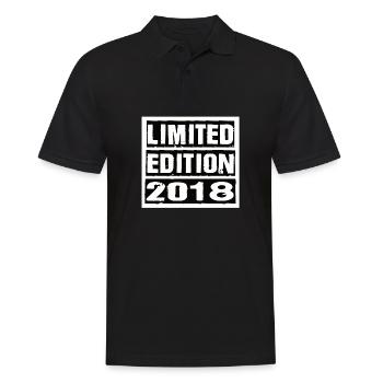 Limited Edition 2018 Geburtstag 2018 Vintage Retro - Männer Poloshirt - Schwarz - Vorne - Kai (181cm)