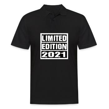 Limited Edition 2021 Geburtstag 2021 Vintage Retro - Männer Poloshirt - Schwarz - Vorne - Kai (181cm)