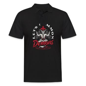 Occult - Men's Polo Shirt - black - Front - Kai (181cm)