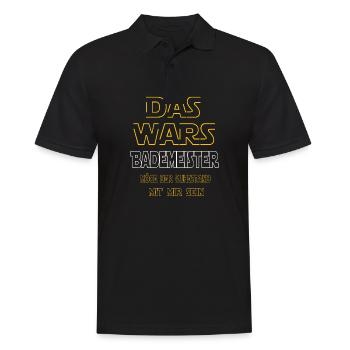 Rente Bademeister Rente Geschenk - Männer Poloshirt - Schwarz - Vorne - Kai (181cm)