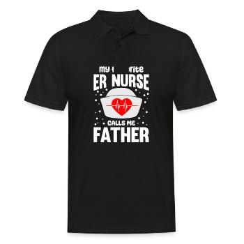 Lustige Krankenschwester Geschenke - Männer Poloshirt - Schwarz - Vorne - Kai (181cm)