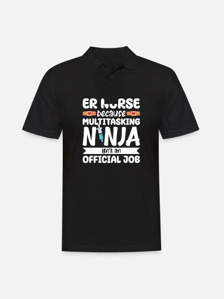 Funny Nurse Gifts - Men's Polo Shirt - black