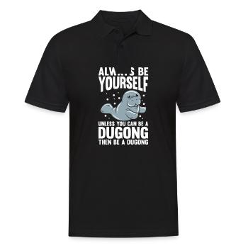 Dugong Manatees Manatee - Men's Polo Shirt - black - Front - Kai (181cm)