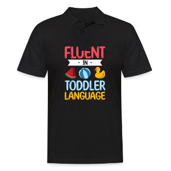 Au Pair Fille Maternelle Nounou - Polo Homme - noir - Devant - Kai (181cm)