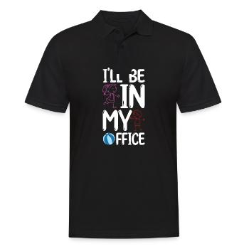 Au Pair Mädchen Kindergarten Nanny - Männer Poloshirt - Schwarz - Vorne - Kai (181cm)