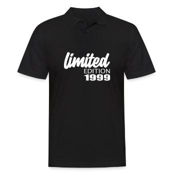 Limited Edition 1999 - Männer Poloshirt - Schwarz - Vorne - Kai (181cm)