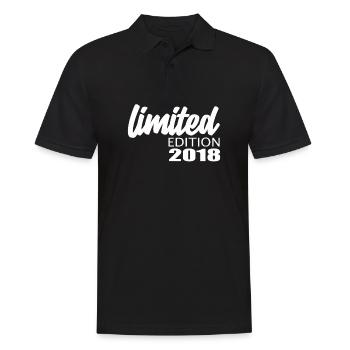 Limited Edition 2018 - Männer Poloshirt - Schwarz - Vorne - Kai (181cm)