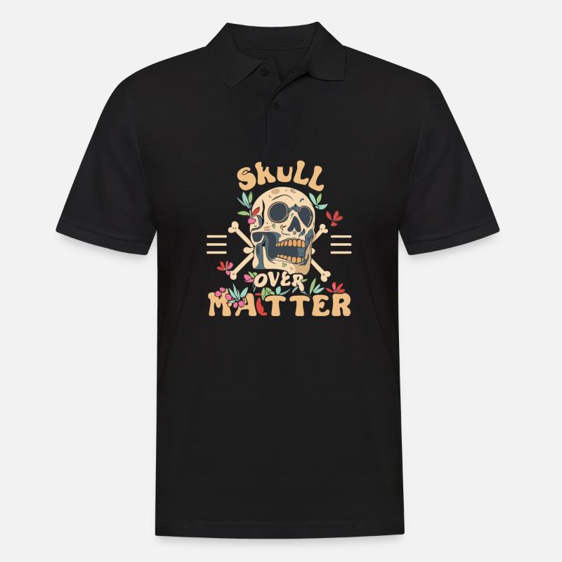 Crâne Crâne Crâne Crâne Dire - Polo Homme - noir
