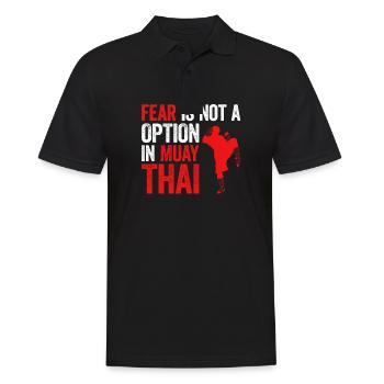 Muay Thai Boxing - Männer Poloshirt - Schwarz - Vorne - Kai (181cm)