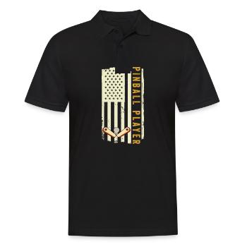 Pinball Machine Pinball Machine - Men's Polo Shirt - black - Front - Kai (181cm)