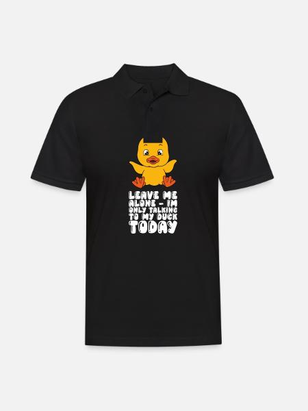 Lustige Ente Süße Enten - Männer Poloshirt - Schwarz