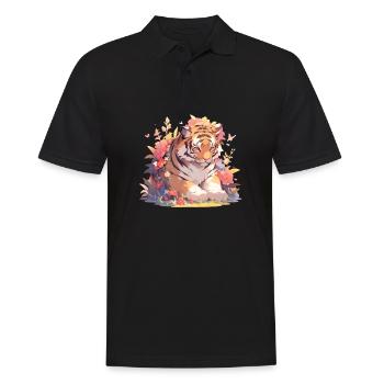 Bébé tigre Bébé tigre - Polo Homme - noir - Devant - Kai (181cm)