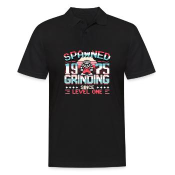 Engendré en 1975 Grinding depuis Level One Funny Gamer - Polo Homme - noir - Devant - Kai (181cm)