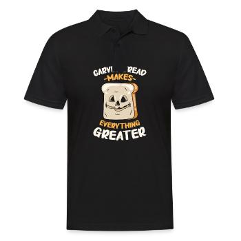 Boulanger Halloween Cadeaux Confiseur - Polo Homme - noir - Devant - Kai (181cm)