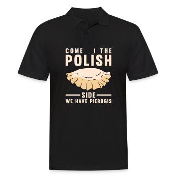 Pierogi Recipe Polish Pierogi - Men's Polo Shirt - black - Front - Kai (181cm)