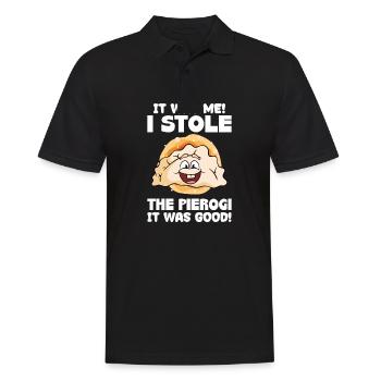Pierogi Recipe Polish Pierogi - Men's Polo Shirt - black - Front - Kai (181cm)