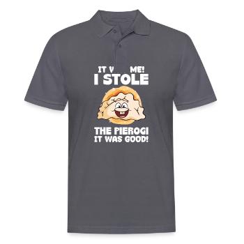 Pierogi Rezept polnische Pierogi - Männer Poloshirt - Anthrazit - Vorne - Nico (186cm)