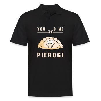Pierogi Recipe Polish Pierogi - Men's Polo Shirt - black - Front - Kai (181cm)