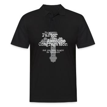 Christian Preacher This Pastor Has An Awesome - Men's Polo Shirt - black - Front - Kai (181cm)