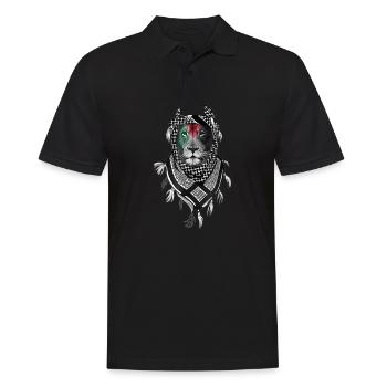 Palestine Lion - Polo Homme - noir - Devant - Kai (181cm)