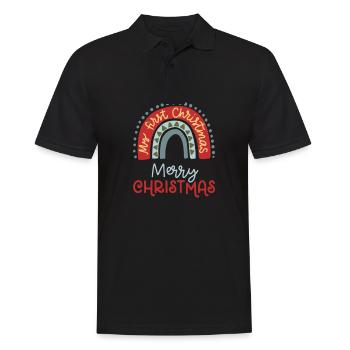 Joyeux Noël 2023 - Polo Homme - noir - Devant - Kai (181cm)